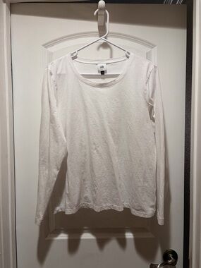 CAbi White Long Sleeve Tee